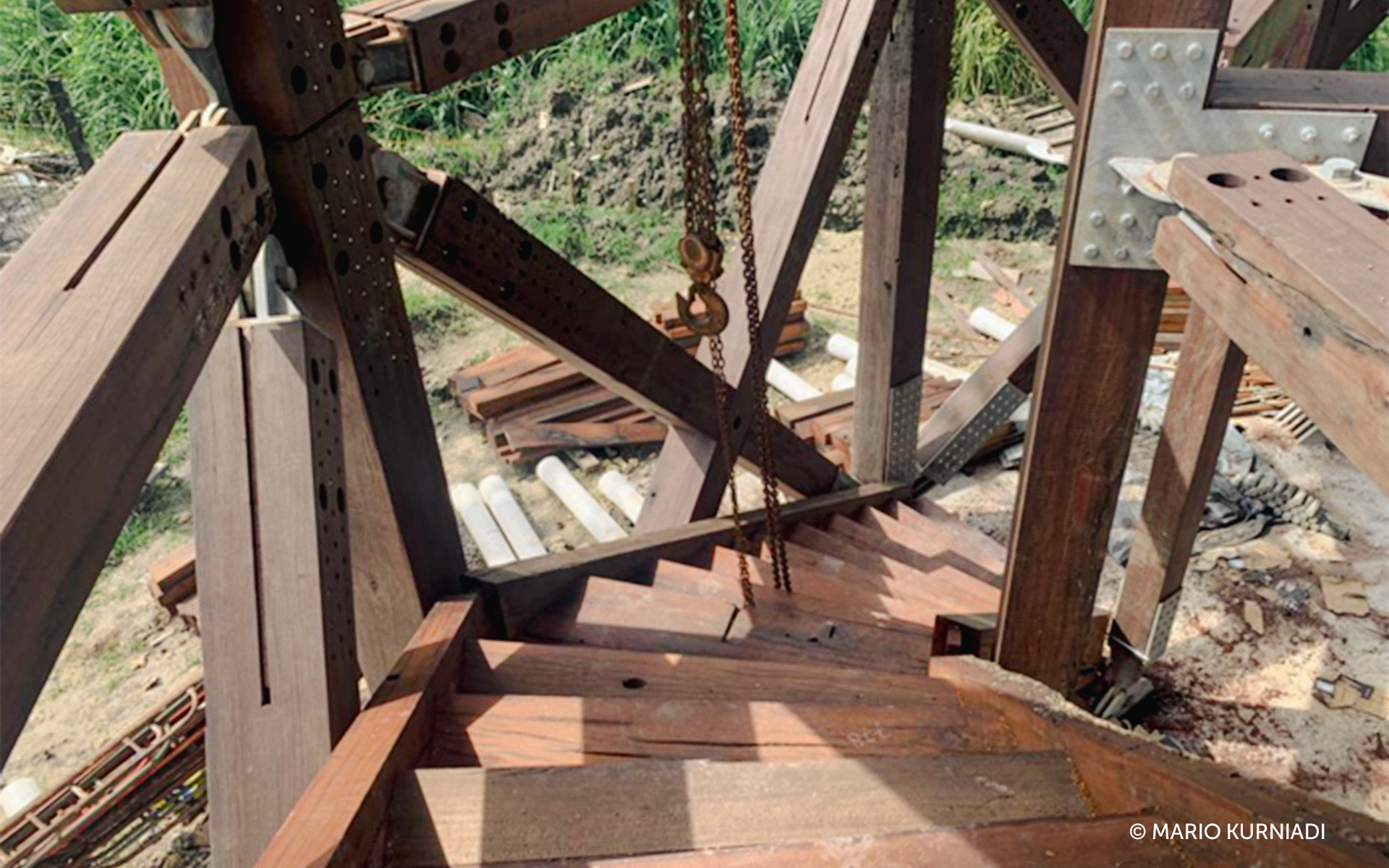 Hardwoods and screws: Ironwood in the Tri Hita Karana Tower 